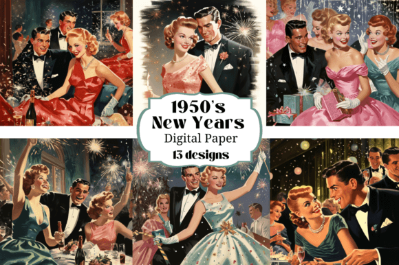 Download 1950's Near Year's Eve Party Backgrounds - Art Collection