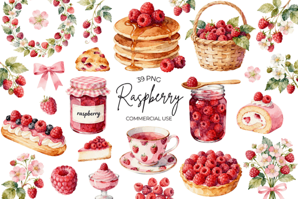 Download Watercolor Raspberry Clipart Summer - Art Collection