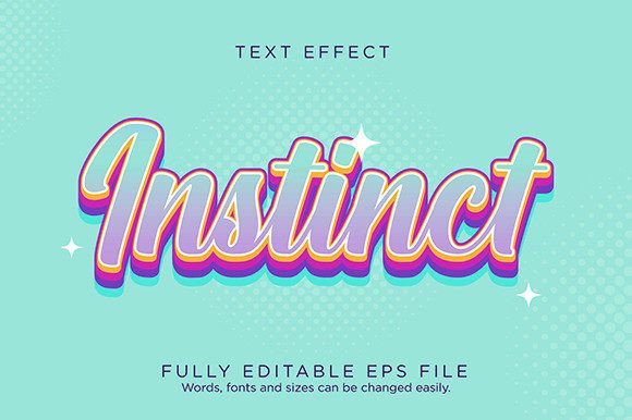 Download Instinct Blend Logo Text Effect Font - Font Collection
