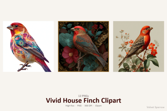 Download Vivid House Finch Clipart - Art Collection