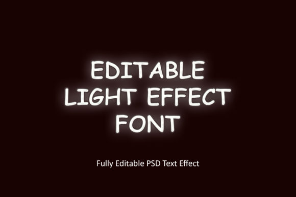 Download Editable Light Effect Font - Font Collection