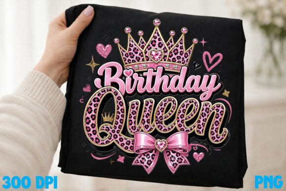 Download Pink Birthday Queen Crown Leopard PNG - Leopard png Collection