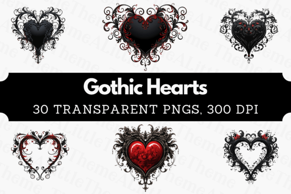 Download Gothic Heart Clipart - Valentine's Day - Art Collection