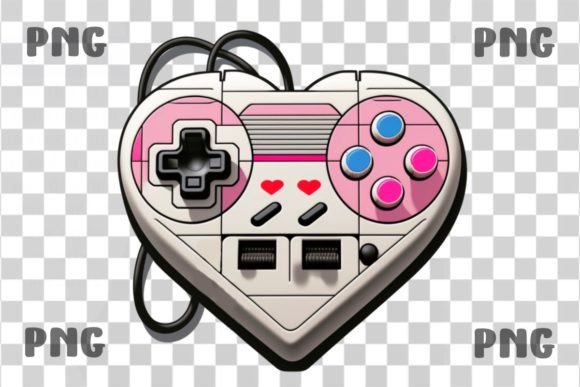 Download Heart Valentine Controller Png Gamer - Art Collection