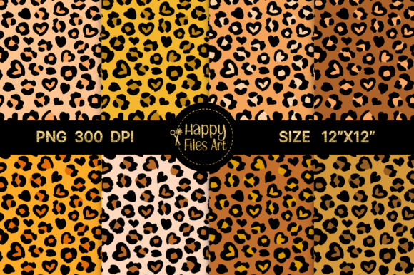 Download Orange Leopard Heart - Art Collection