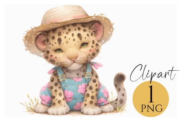 Download Cute Leopard Clipart PNG Cottagecore Art - Art Collection