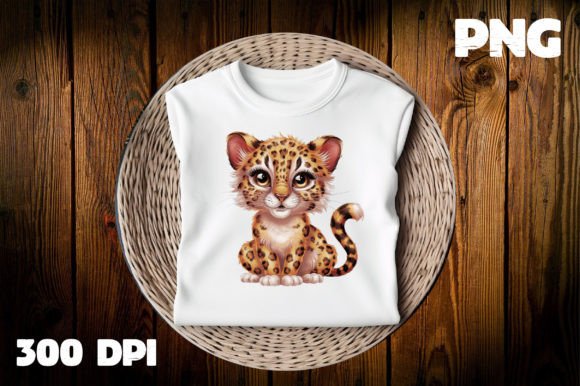 Download Cute Exotic Leopard Clipart PNG Design - Art Collection