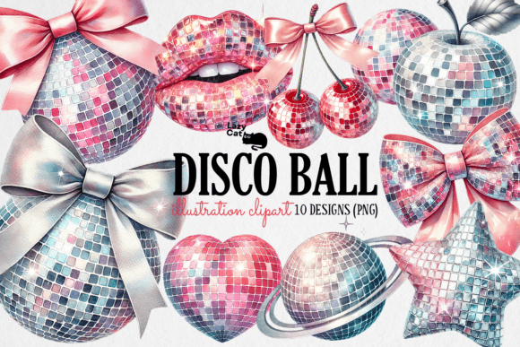 Download Disco Ball Clipart PNG Bundle - Art Collection