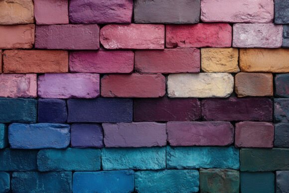 Download Colorful Brick Wall Textured Background Wallpaper - Premium Resources