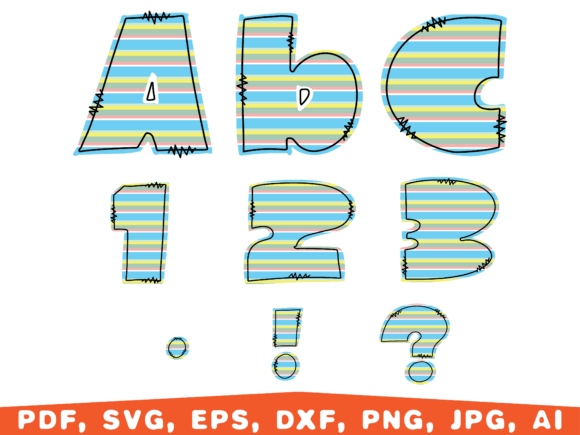 Download Summer Font, Colorful Lines Font - Font Collection