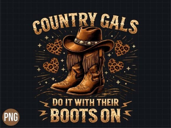 Download Country Gals Western Boots Leopard PNG - Leopard png Collection