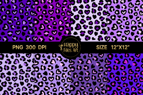 Download Purple Leopard Heart - Art Collection