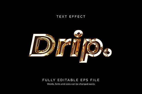 Download Drip Text Effect Font Type Vector - Font Collection