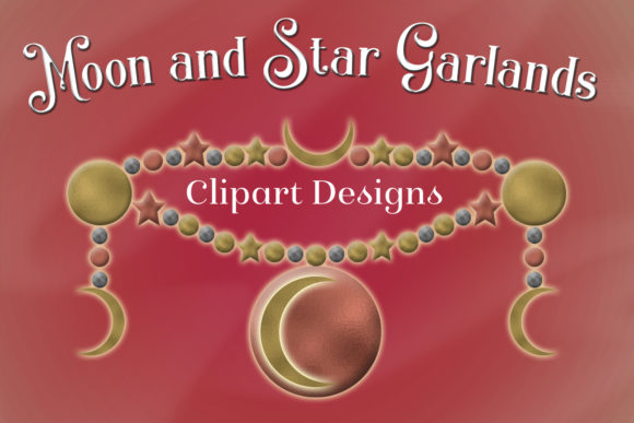 Download Moon and Star Garlands Clipart Designs - Art Collection
