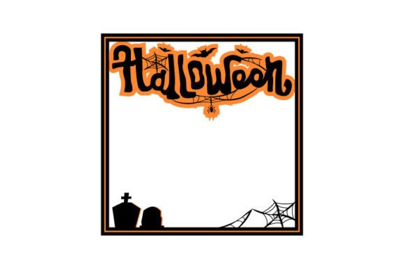 Download Creepy Halloween Square Frame Design - Frame design Collection