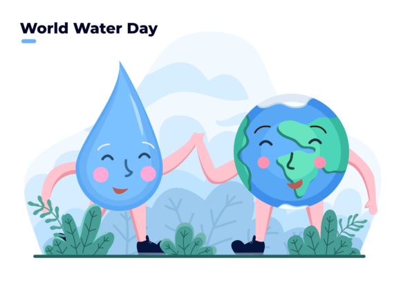 Download Cute Mascot Celebrate World Water Day - World Collection
