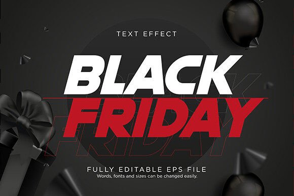 Download Black Friday Text Effect Font Type - Font Collection