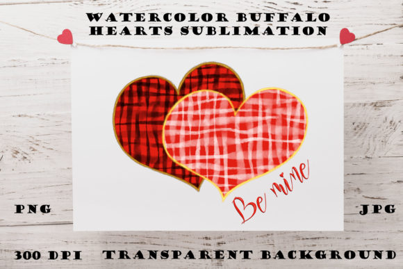 Download Valentine Watercolor Heart Sublimation - Art Collection