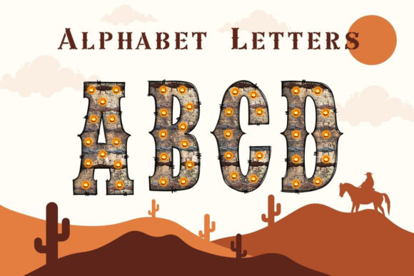 Download Western Alphabet Doodle Barbed Wire Font - Font Collection