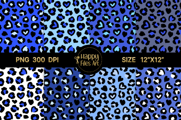 Download Blue Leopard Heart - Art Collection