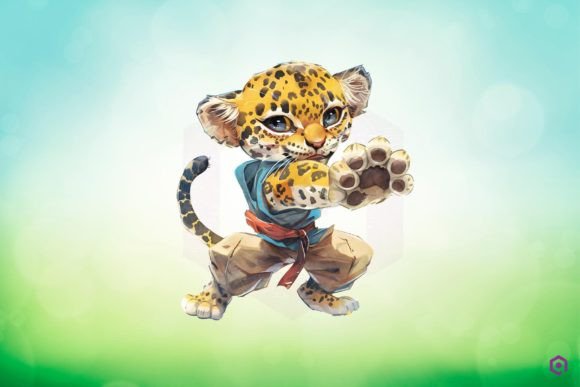 Download Kung Fu Leopard Clipart PNG - Art Collection