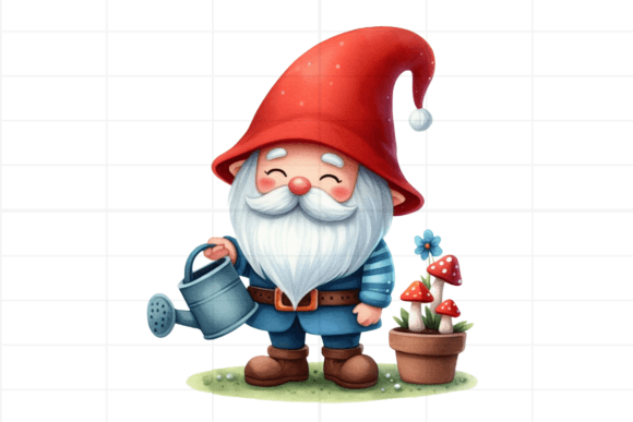 Download Watercolor Gnome Clipart PNG - Art Collection