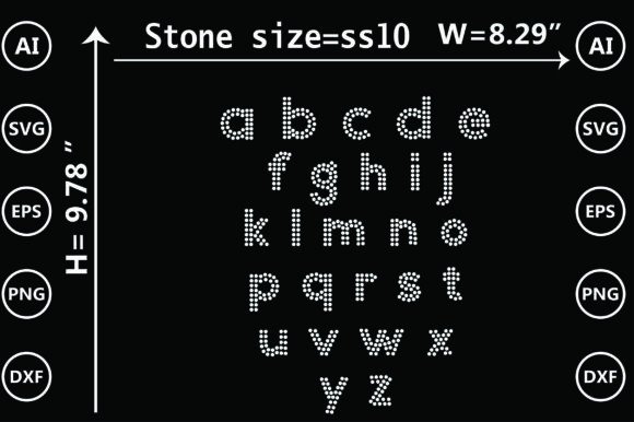 Download Letter, Alphabet, Font Rhinestone Design - Font Collection