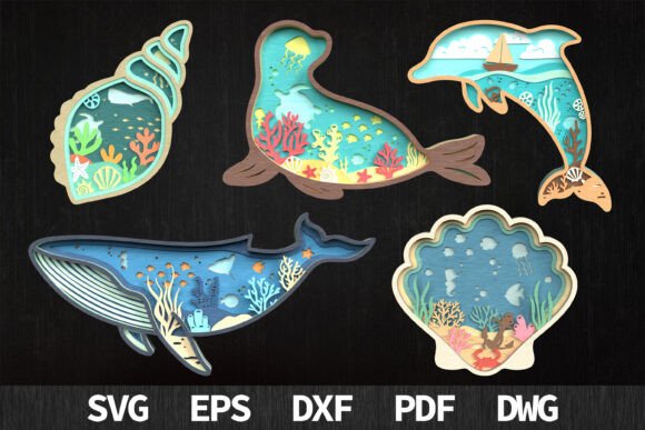 Download 3D Ocean World Laser Cut SVG Bundle - World Collection