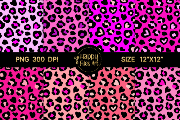 Download Pink Neon Leopard Heart - Art Collection