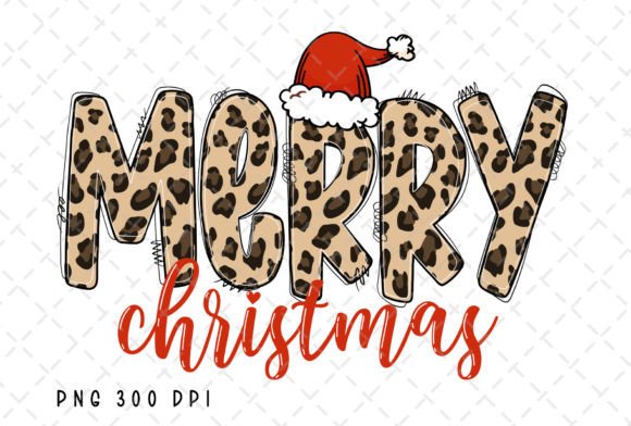 Download Merry Christmas Santa Hat Leopard PNG - Leopard png Collection