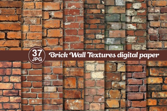 Download Brick Wall Textures Digital Paper - Brick Collection