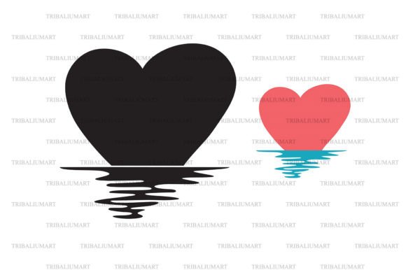Download Sunset Heart Reflection - Art Collection