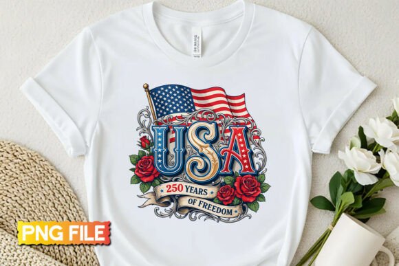 Download USA 250 Years PNG Patriotic Roses Art - Art Collection