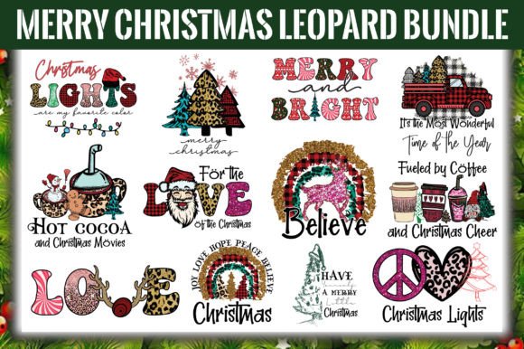 Download Merry Christmas Leopard PNG Bundle - Leopard png Collection