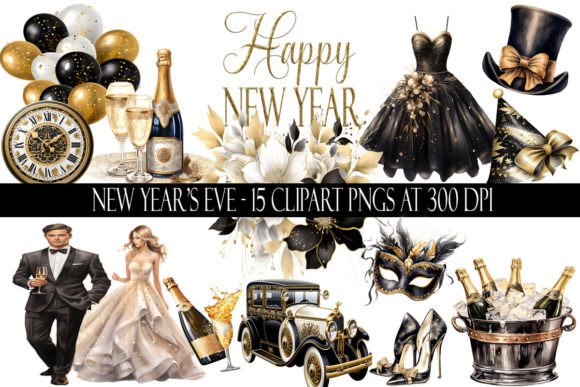 Download New Year's Eve Clipart - Art Collection