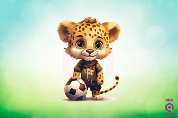 Download Football Player Cheetah Clipart PNG - Art Collection